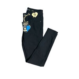 New YMI Youth Black WannaBettaButt Mid Rise Skinny Black Denim Jeans Size 9